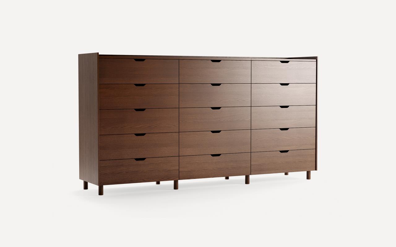 Prospect 15-Drawer Tall Wood Dresser - Burrow